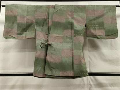平和屋着物∞道中着 紬地 霞文 暈し染め 正絹 逸品 CAAT0520dy