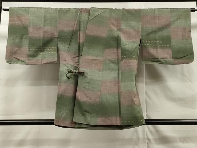 平和屋着物∞道中着 紬地 霞文 暈し染め 正絹 逸品 CAAT0520dy