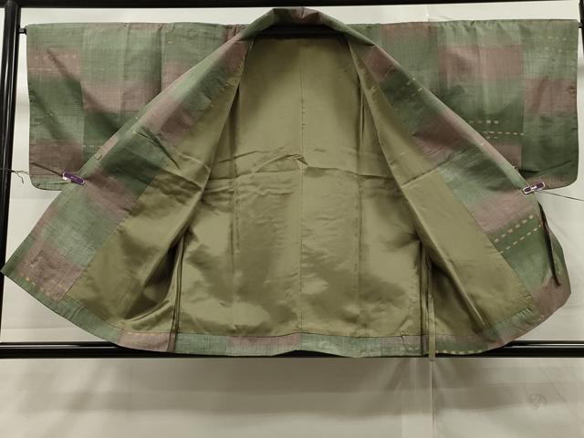 平和屋着物∞道中着 紬地 霞文 暈し染め 正絹 逸品 CAAT0520dy