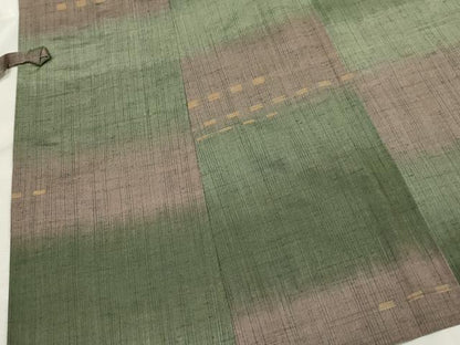 平和屋着物∞道中着 紬地 霞文 暈し染め 正絹 逸品 CAAT0520dy