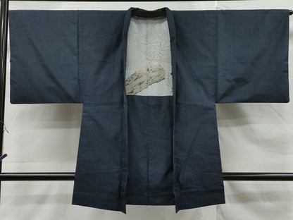 平和屋着物∞男性 長羽織 本場大島紬地 100亀甲 総詰め 正絹 逸品 CAAT0527dy