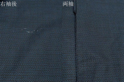 平和屋着物∞男性 長羽織 本場大島紬地 100亀甲 総詰め 正絹 逸品 CAAT0527dy