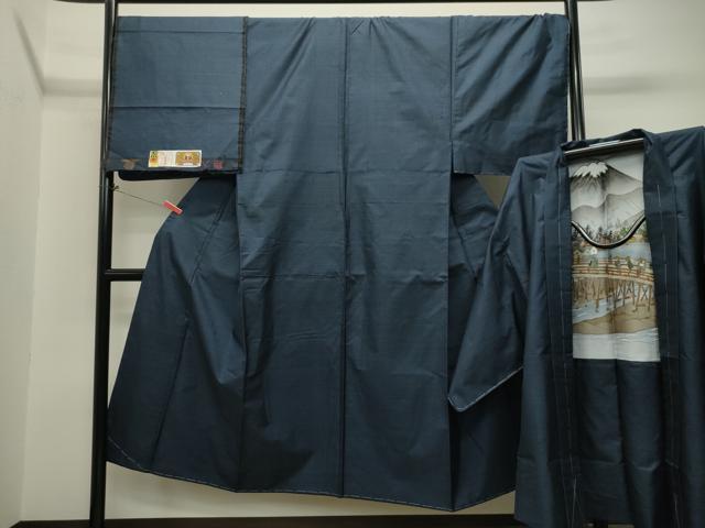 平和屋着物●男性 本場大島紬 アンサンブル 100亀甲 総詰め 赤崎サエ 証紙付き 正絹 逸品 CAAT0561dy