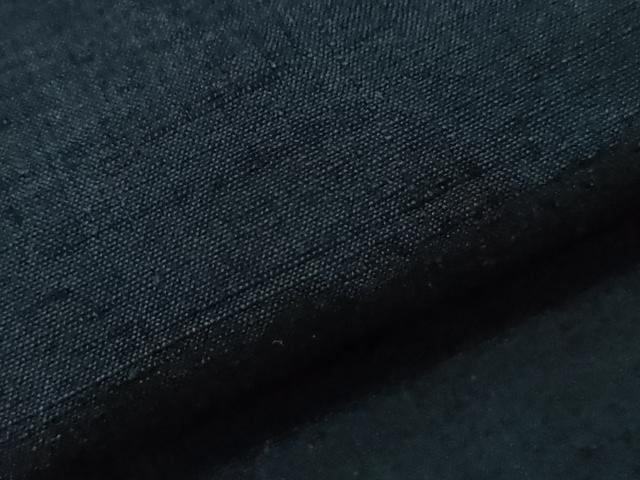 平和屋着物●男性 紬 アンサンブル 濃紺地 正絹 逸品 CAAT0563dy