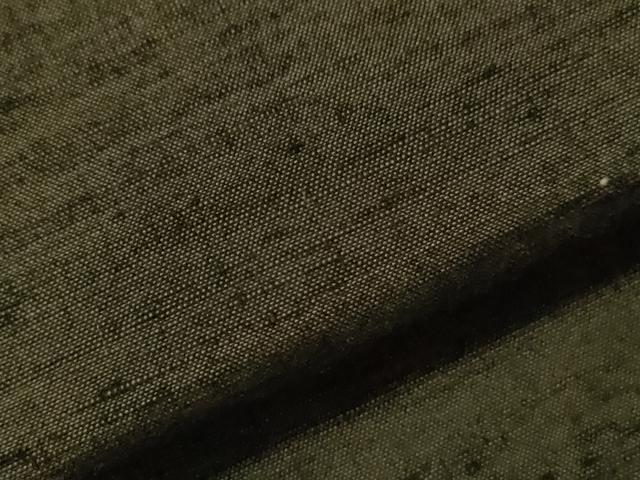 平和屋着物●男性 紬 アンサンブル 藍媚茶色 正絹 逸品 CAAT0564dy