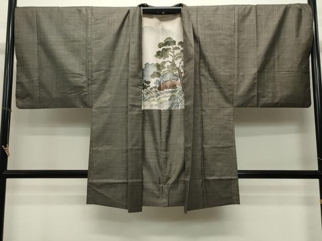 平和屋着物●男性　本場大島紬　アンサンブル　100亀甲　総詰め　正絹　逸品　CAAT0565dy