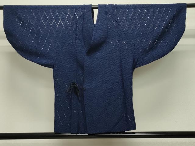 平和屋着物▽和装コート スリーシーズン 春夏秋 塵除け 吉祥文 紺青色 CAAT0578dy