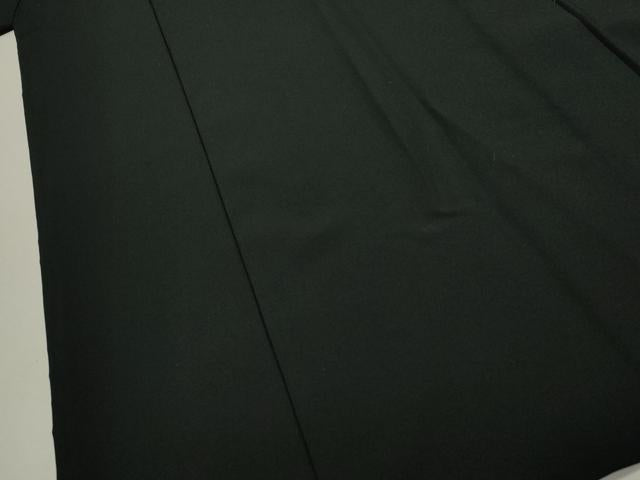 平和屋着物▽男性 黒紋付 単衣 長襦袢セット 洗える着物 CAAT0738dy