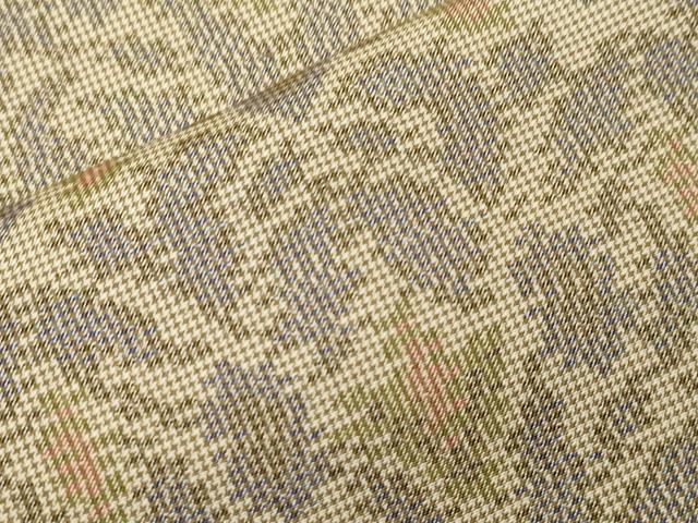 平和屋着物▽本場大島紬　単衣　7マルキ　吉祥文　正絹　逸品　CAAT0745dy