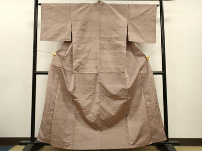 平和屋着物▽上質な紬 単衣 吉祥文 正絹 逸品 CAAT0747dy