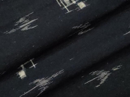 平和屋着物▽上質な紬 単衣 琉球絣文様 正絹 逸品 CAAT0757dy