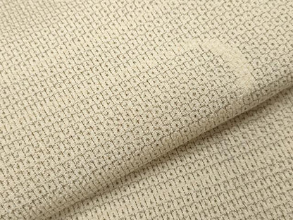 平和屋着物▽本塩沢　単衣　110亀甲　エ霞文　正絹　逸品　CAAT0759dy