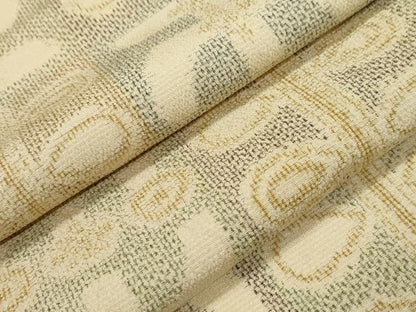 平和屋着物▽本塩沢 単衣 吉祥文 正絹 逸品 CAAT0760dy