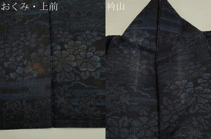 平和屋着物▽本場結城玉紬 単衣 風景文 証紙付き 正絹 逸品 CAAT0762dy