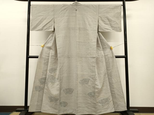 平和屋着物▽中国三大刺繍 スワトウ刺繍 総刺繍 訪問着 単衣 地紙草花文 正絹 逸品 CAAT0769dy