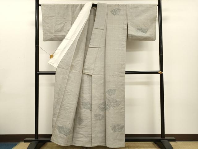 平和屋着物▽中国三大刺繍 スワトウ刺繍 総刺繍 訪問着 単衣 地紙草花文 正絹 逸品 CAAT0769dy