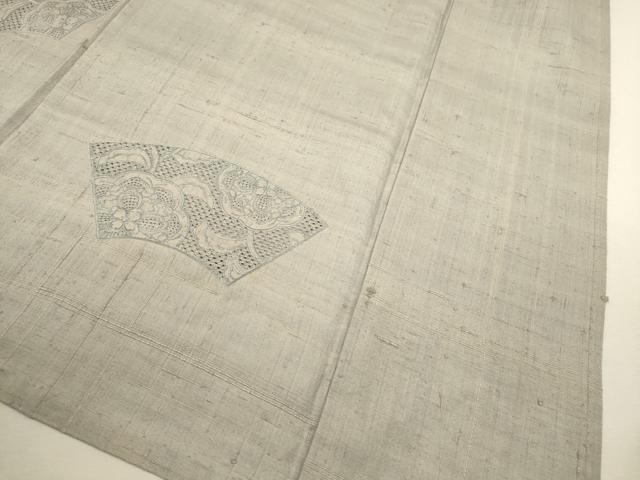 平和屋着物▽中国三大刺繍 スワトウ刺繍 総刺繍 訪問着 単衣 地紙草花文 正絹 逸品 CAAT0769dy
