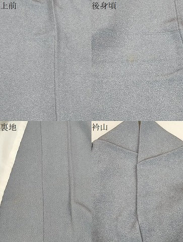 平和屋着物▽江戸小紋 単衣 佐田双光作 服部光廣作 鮫小紋柄 鬼しぼ縮緬 正絹 逸品 CAAT0771dy