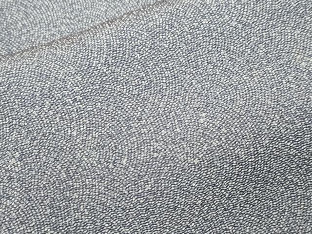 平和屋着物▽江戸小紋 単衣 佐田双光作 服部光廣作 鮫小紋柄 鬼しぼ縮緬 正絹 逸品 CAAT0771dy