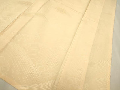平和屋着物▽豪華色留袖 立波地紋 蜂蜜色 単衣 正絹 逸品 CAAT0776dy