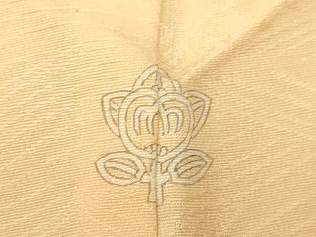 平和屋着物▽豪華色留袖 立波地紋 蜂蜜色 単衣 正絹 逸品 CAAT0776dy