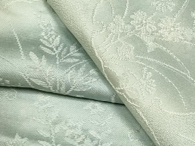 平和屋着物▽上質な小紋 単衣 雪輪草花地紋 暈し染め 正絹 逸品 CAAT0784dy