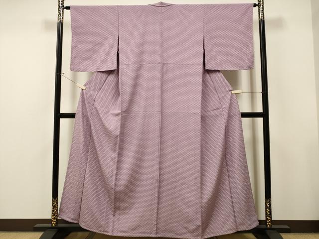 平和屋着物▽上質な小紋 単衣 舞花文 正絹 逸品 未使用 CAAT0789dy