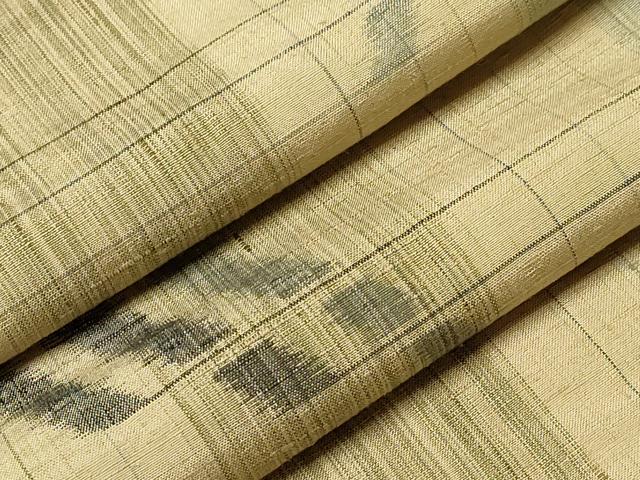 平和屋着物▽上質な紬 単衣 吉祥文 正絹 逸品 未使用 CAAT0791dy