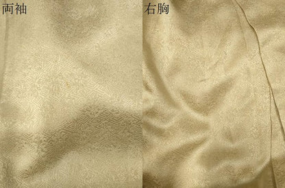 平和屋着物▽訪問着　単衣　絞り　刺繍　流水草花文　金銀彩　正絹　逸品　CAAT0793dy