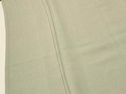 平和屋着物▽上質な色無地 単衣 白録色 正絹 逸品 CAAT0794dy