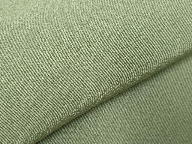 平和屋着物▽上質な色無地 単衣 山葵色 正絹 逸品 未使用 CAAT0799dy