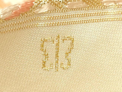 平和屋着物●西陣 川島織物 六通柄 本袋帯 七宝花文 金糸 正絹 逸品 未使用 CAAT0801hy