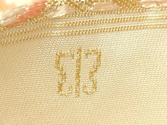 平和屋着物●西陣 川島織物 六通柄 本袋帯 七宝花文 金糸 正絹 逸品 未使用 CAAT0801hy