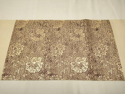 平和屋着物●龍村平蔵製　六通柄　本袋帯　人物文　金銀糸　正絹　逸品　CAAT0803hy