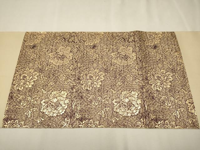 平和屋着物●龍村平蔵製　六通柄　本袋帯　人物文　金銀糸　正絹　逸品　CAAT0803hy