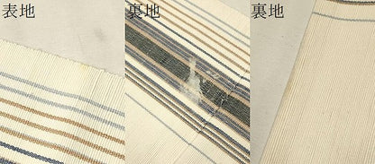 平和屋着物●沖縄県伝統工芸品　八重山ミンサー　手織り　八寸名古屋帯　吉祥間道　綿　逸品　CAAT0808hy