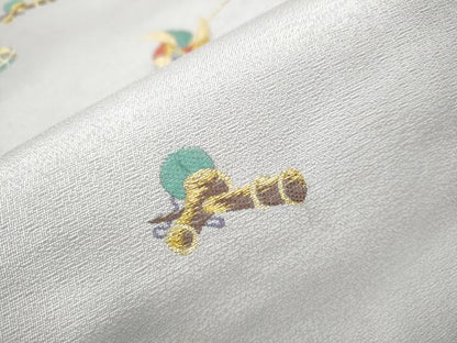 平和屋着物●九寸名古屋帯 唐織 玩具文 金糸 正絹 逸品 CAAT0943hy