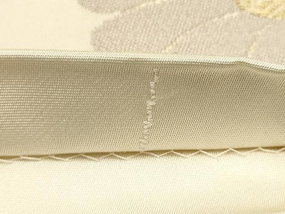平和屋着物●世界的人形師 辻村寿三郎 ジュサブロー 六通柄袋帯 草花文 金糸 正絹 逸品 CAAT0971hy