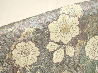 平和屋着物●西陣　佐々木染織謹製　ワンタッチつけ帯　辻が花　ふくらし織　幻想　金糸　証紙付き　正絹　逸品　CAAT0977hy