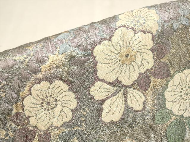 平和屋着物●西陣　佐々木染織謹製　ワンタッチつけ帯　辻が花　ふくらし織　幻想　金糸　証紙付き　正絹　逸品　CAAT0977hy