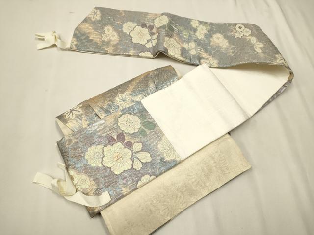 平和屋着物●西陣　佐々木染織謹製　ワンタッチつけ帯　辻が花　ふくらし織　幻想　金糸　証紙付き　正絹　逸品　CAAT0977hy