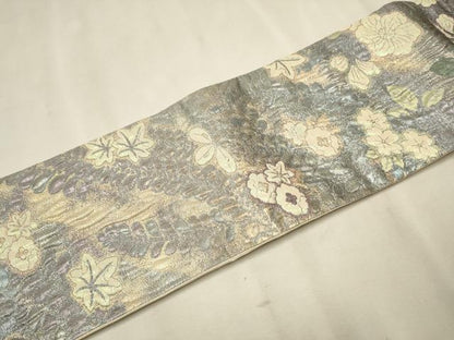 平和屋着物●西陣　佐々木染織謹製　ワンタッチつけ帯　辻が花　ふくらし織　幻想　金糸　証紙付き　正絹　逸品　CAAT0977hy