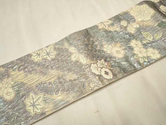 平和屋着物●西陣　佐々木染織謹製　ワンタッチつけ帯　辻が花　ふくらし織　幻想　金糸　証紙付き　正絹　逸品　CAAT0977hy