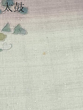 平和屋着物●中国三大刺繍 スワトウ刺繍 総刺繍 太鼓柄袋帯 紬地 正倉院花鳥文 正絹 逸品 CAAT1031hy