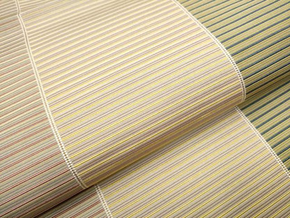 平和屋着物●本場筑前博多織　八寸名古屋帯　横段文　金糸　正絹　逸品　CAAT1169hy