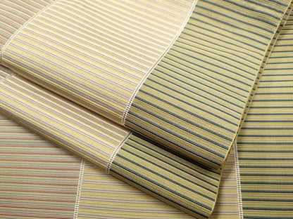 平和屋着物●本場筑前博多織　八寸名古屋帯　横段文　金糸　正絹　逸品　CAAT1169hy