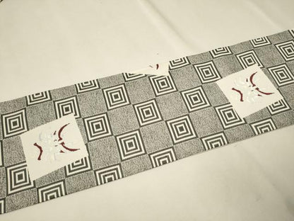 平和屋着物●九寸名古屋帯　歌舞伎　熊取　正絹　逸品　CAAT1173hy
