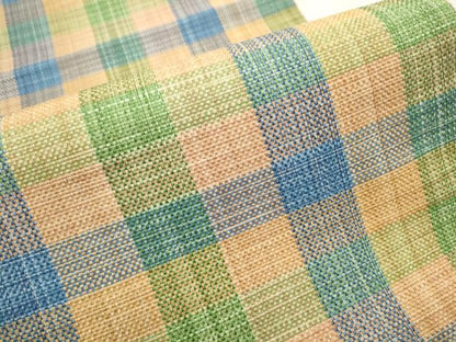平和屋着物●銀座きしや　八寸名古屋帯　格子柄　正絹　逸品　CAAT1181hy