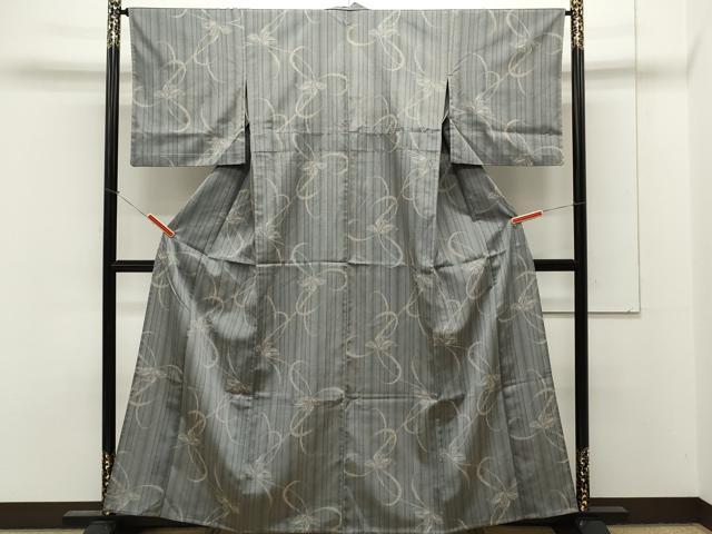平和屋着物▽小紋 単衣 吉祥花文 洗える着物 CAAT1204ev