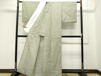 平和屋着物▽上質な小紋 単衣 立涌文 CAAT1338ev